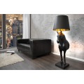 Extravagantná štýlová stojaca lampa Black Beauty čierna 130cm