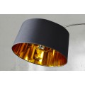 Dizajnová moderná stojaca lampa čierno-zlatá