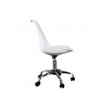Moderná dizajnová kancelárska stolička Scandinavia biela