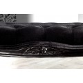 &Scaron;t&yacute;lov&aacute; retro lavice Glamour 115cm čierna