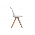 Dizajnová retro stolička Scandinavia biela