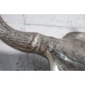 Štýlová dekoračná strieborná lebka Matador 95cm