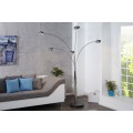 Dizajnová moderná stojaca lampa Five Lights chrómová