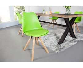 Štýlová zelená retro stolička Scandinavia