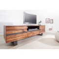 Štýlový TV stolík z masívneho dreva do moderne zariadených priestorov