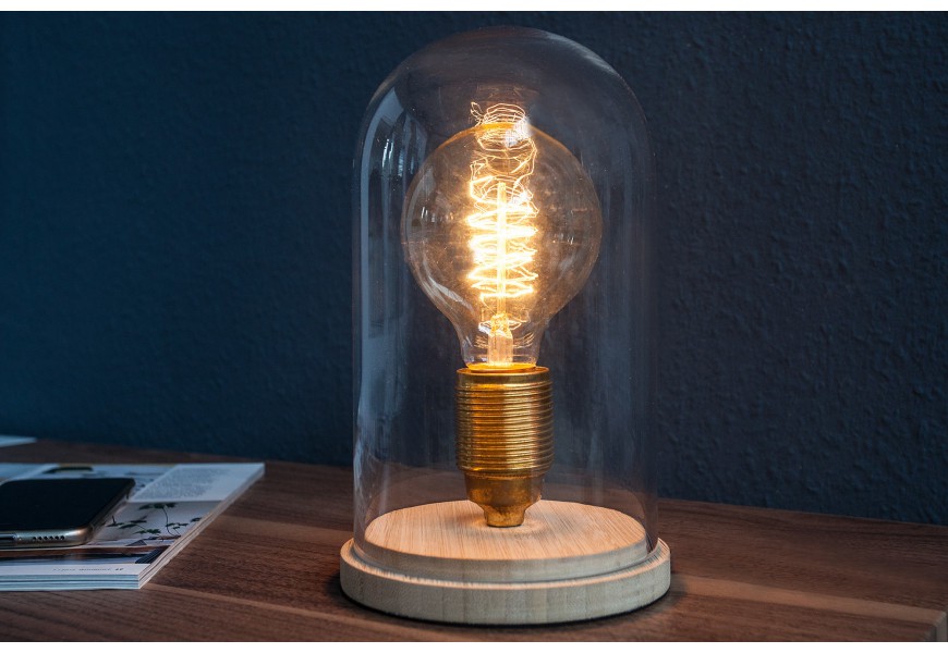 Dizajnová stolná lampa Edison retro