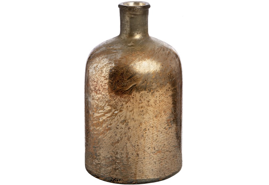 Ružovo zlat&aacute; sklen&aacute; fľa&scaron;a