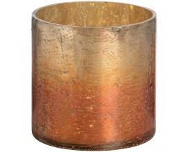 Medený metalický svietnik malý