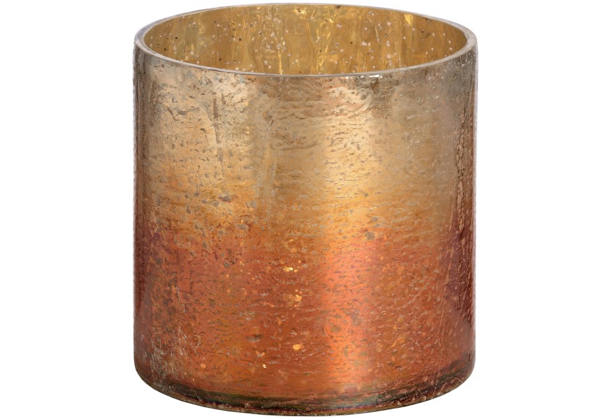 Meden&yacute; metalick&yacute; svietnik mal&yacute;