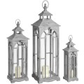 Set troch štýlových lampášov v arch dizajne