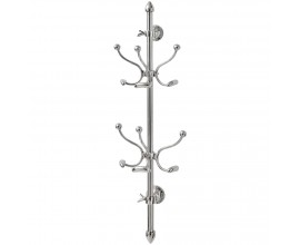 Štýlový chrómový vešiak na kabáty nástenný