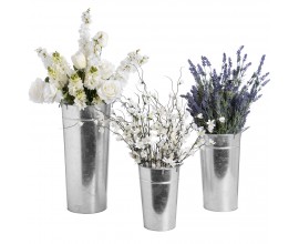 Set troch kovových kochlíkov na kvety 