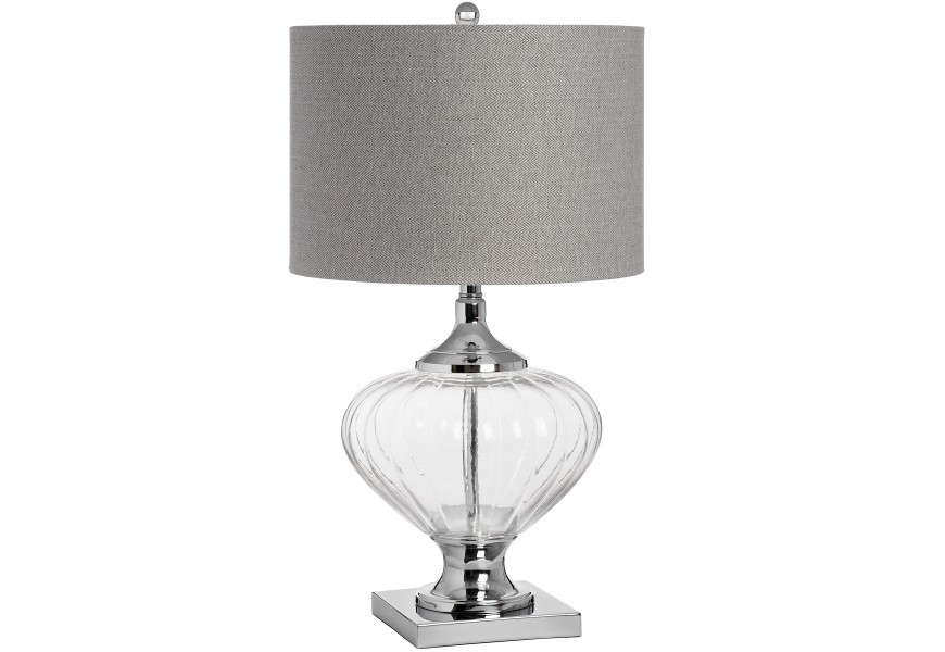 Dizajnová sklenená stolová lampa Verona