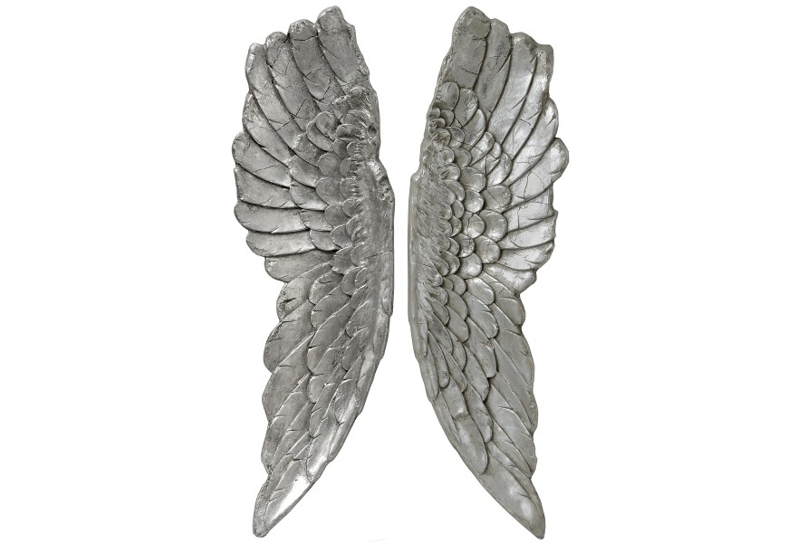 Luxusná dekorácia anjelské krídla 104cm (2ks) strieborné
