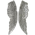 Luxusná dekorácia anjelské krídla 104cm (2ks) strieborné