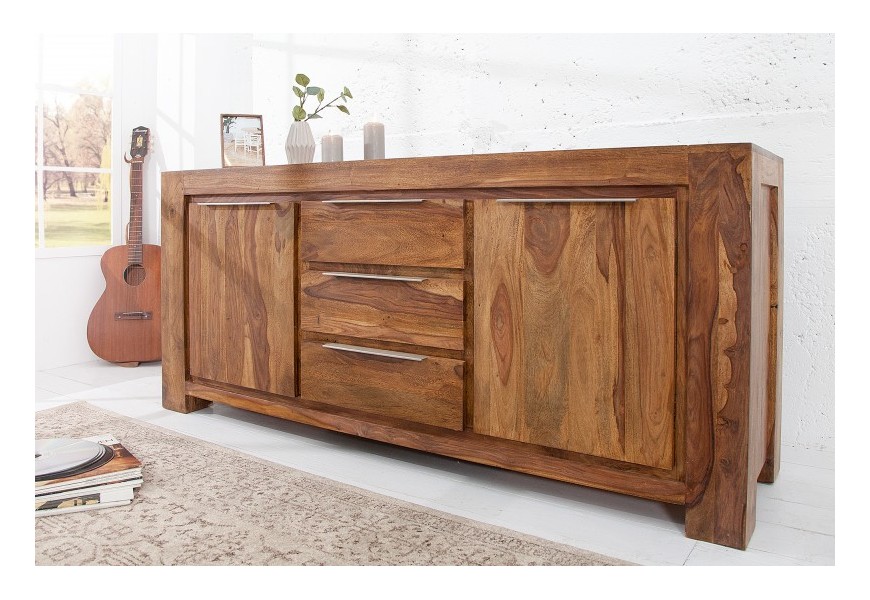 Štýlový masívny príborník Makassar 175cm palisander