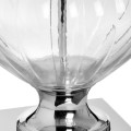 Dizajnová sklenená stolová lampa Verona