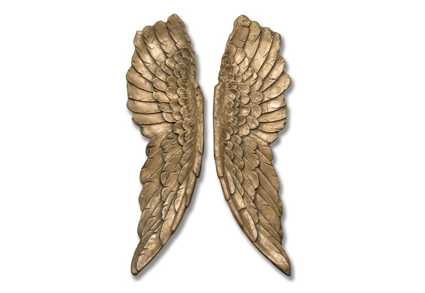 Luxusná dekorácia Anjelské krídla 104cm zlaté (2ks)