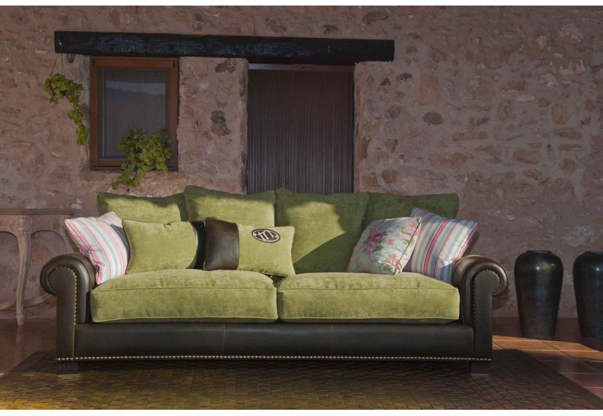 Luxusn&aacute; zelen&aacute; sedačka Countryside