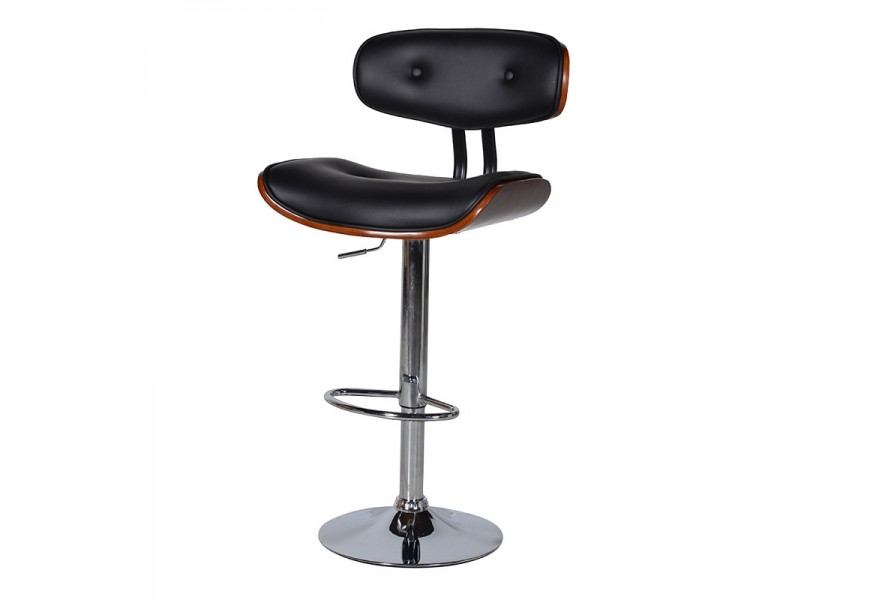 Dizajnová barová stolička čierna