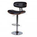 Dizajnov&aacute; barov&aacute; stolička čierna