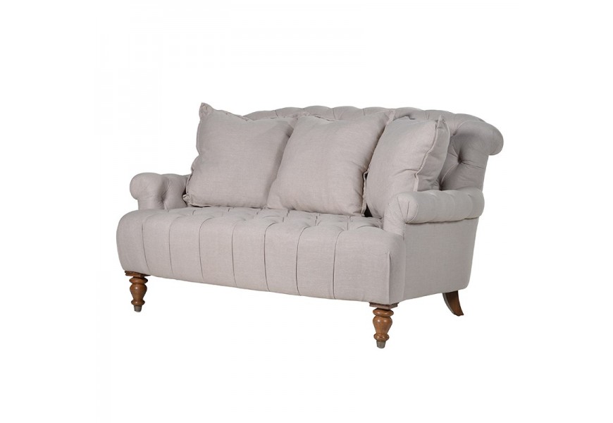 &Scaron;t&yacute;lov&aacute; ľanov&aacute; pre&scaron;&iacute;van&aacute; sedačka 160cm