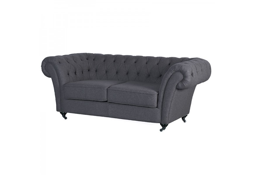 Luxusn&aacute; &scaron;ed&aacute; Chesterfield sedačka 193cm