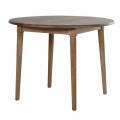 Okrúhly jedálenský stôl drevený svetlohnedá farba