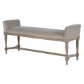 Luxusná čalúnená lavica Elise svetlohnedá 135cm