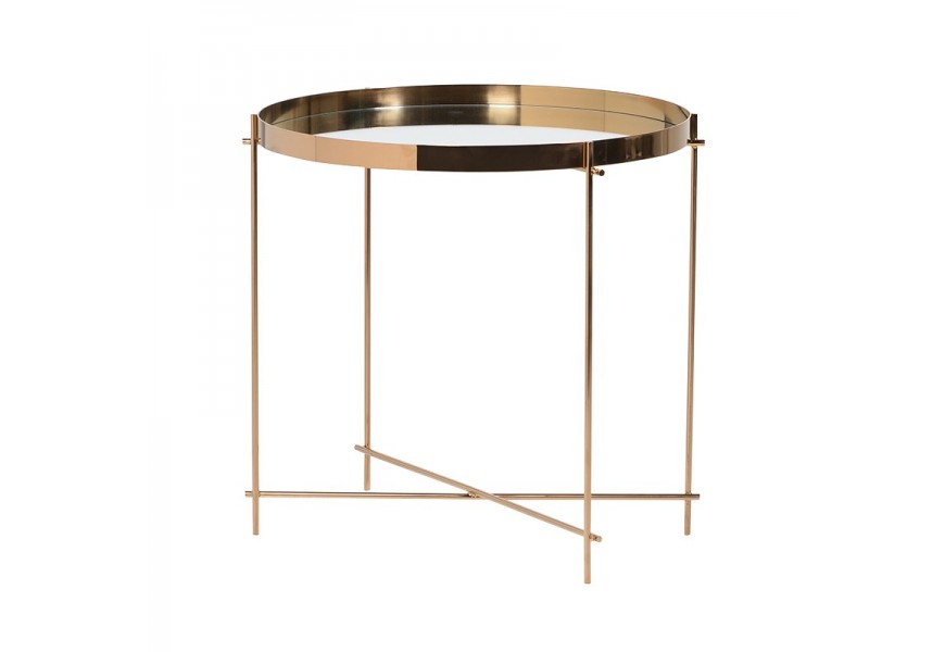 Kovov&yacute; okr&uacute;hly pr&iacute;ručn&yacute; stol&iacute;k Genesis