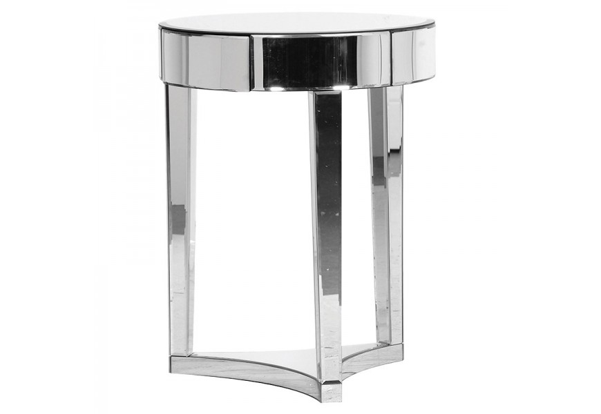 &Scaron;t&yacute;lov&yacute; zrkadlov&yacute; okr&uacute;hly pr&iacute;ručn&yacute; stol&iacute;k Granada