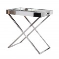 Dizajnový kovový odkladací stolík s podnosom Easton