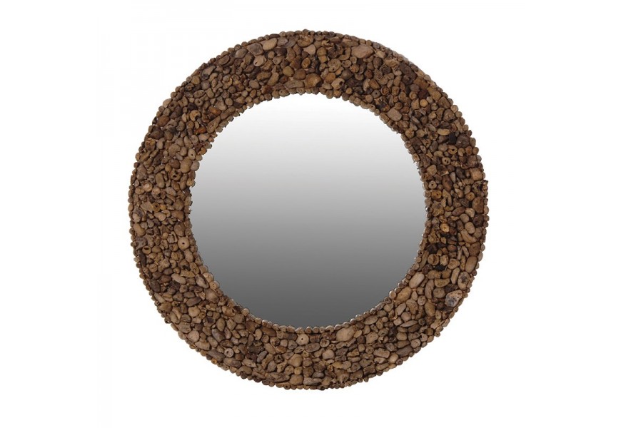 Dizajnov&eacute; okr&uacute;hle zrkadlo Driftwood