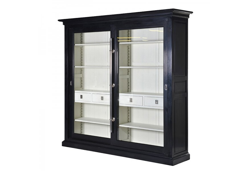 Luxusná Art-Deco vitrína Wielton Nero