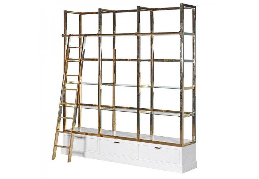 Luxusn&aacute; art-deco kovov&aacute; knižnica Wielton Nero