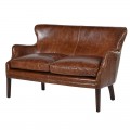 Koloniálna dvojsedačka Jacobo z pravej kože 133cm