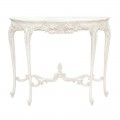 Luxusná zdobená provensálska konzola Antic Blanc 100cm