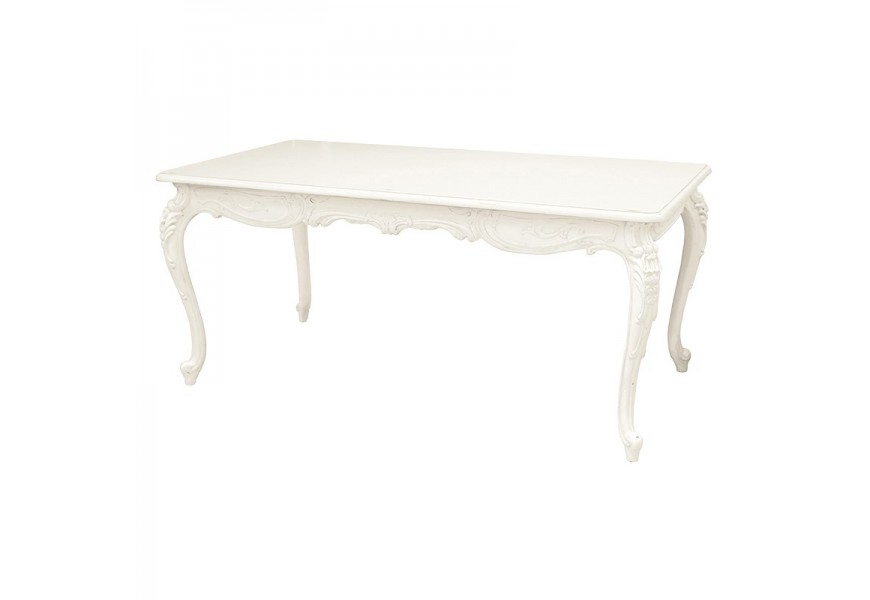 Luxusný provensálsky jedálenský stôl Antic Blanc 174cm