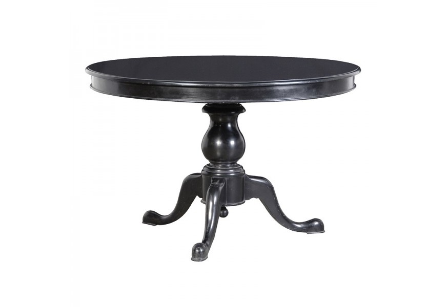 Luxusn&yacute; z&aacute;mock&yacute; okr&uacute;hly jed&aacute;lensk&yacute; st&ocirc;l Antic Nero