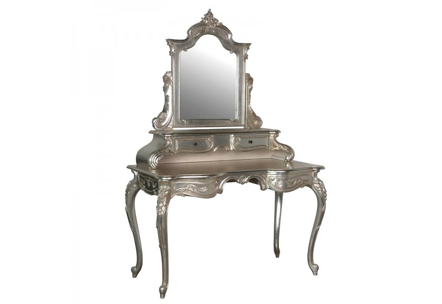 Luxusný barokový strieborný toaletný stolík GLORIADO