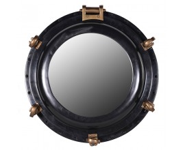 Industriálne nástenné zrkadlo Porthole