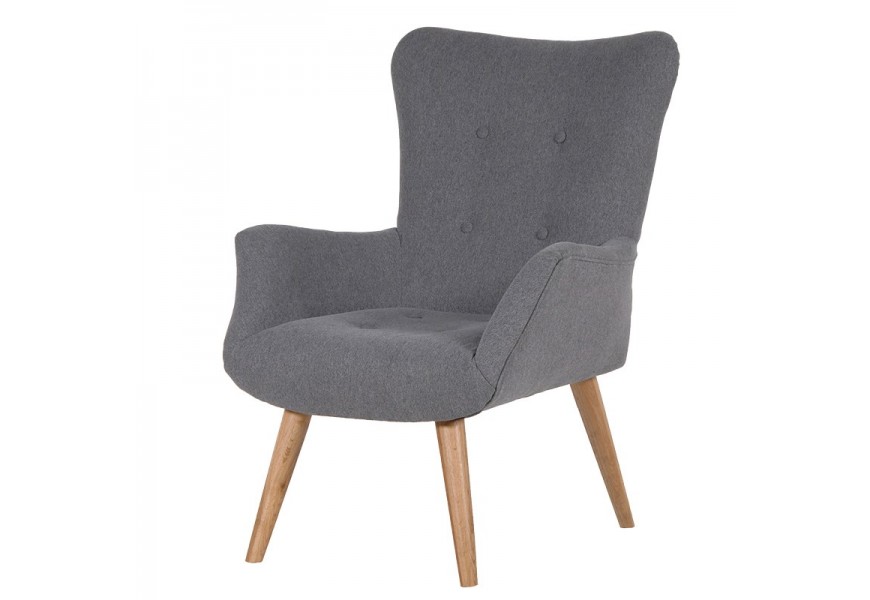 Dizajnová retro stolička sivá Soren