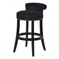 Luxusná barová stolička Clayton čierna