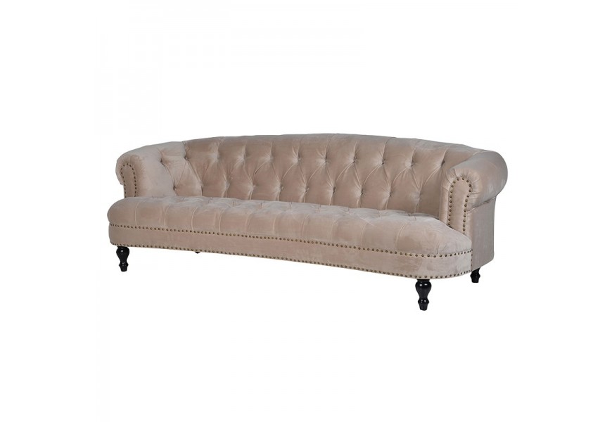 Luxusná Chesterfield pohovka Juleen béžová