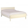 Dizajnová provensálska biela posteľ Riva Crema 150