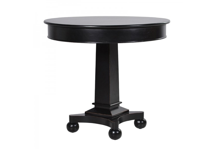 Štýlový art-deco príručný stolík Riva Noir