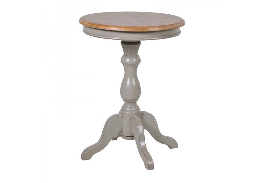 Okr&uacute;hly pr&iacute;ručn&yacute; stol&iacute;k Country vo vidieckom &scaron;t&yacute;le