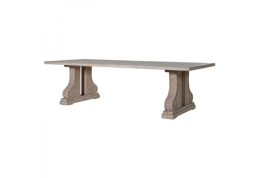 Vidiecky masívny jedálenský stôl SELO 270cm 