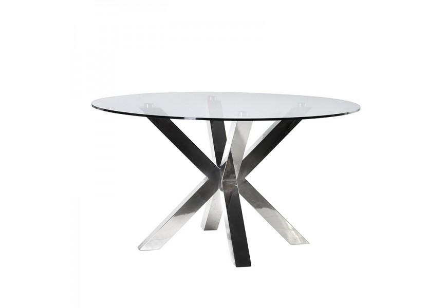 Luxusný art-deco okrúhly jedálenský stôl Cromia