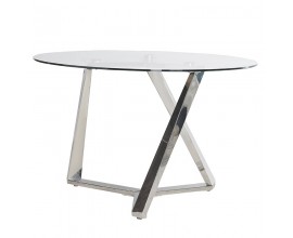 Luxusný art-deco okrúhly jedálenský stôl Cromia